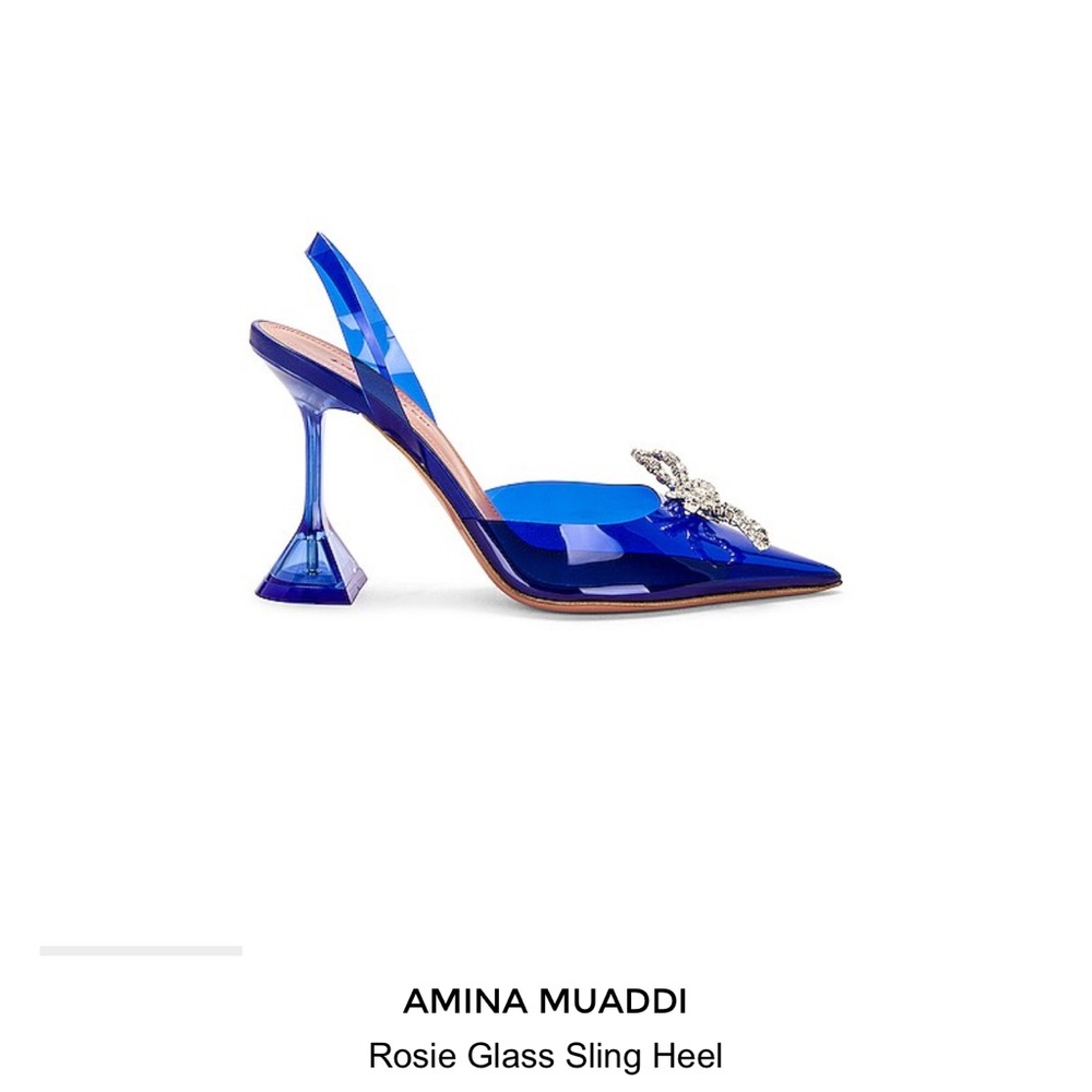 Amina muaddi Rosie glass heel